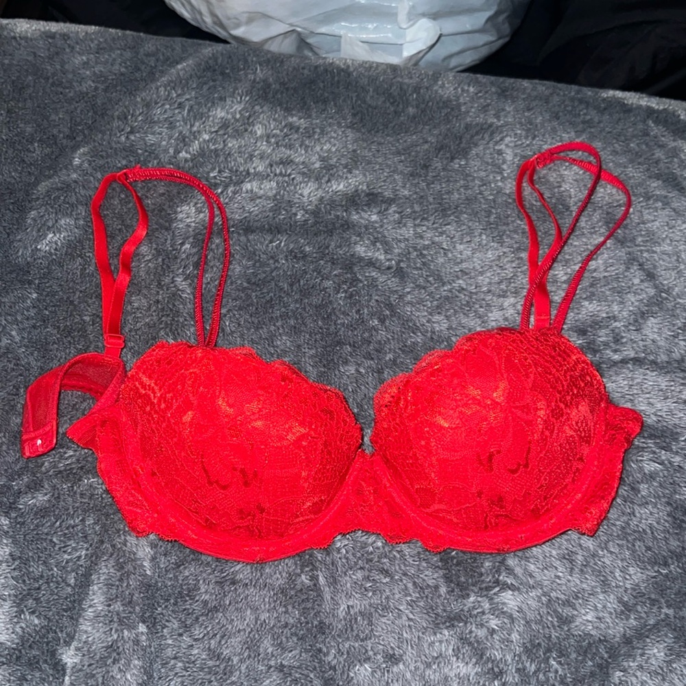 Red Lace VS PINK bra
